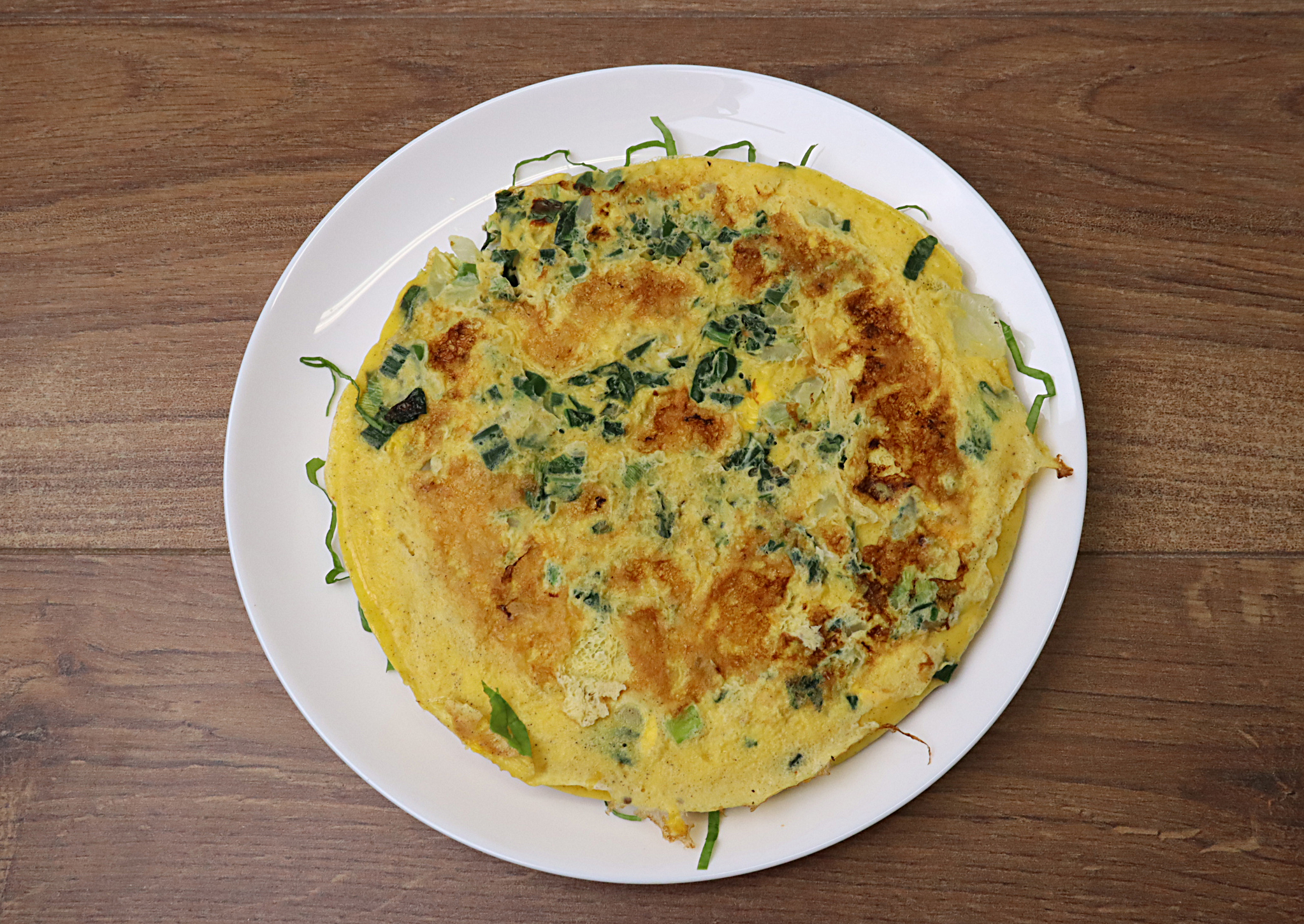omelette aux fanes de navets nouveaux