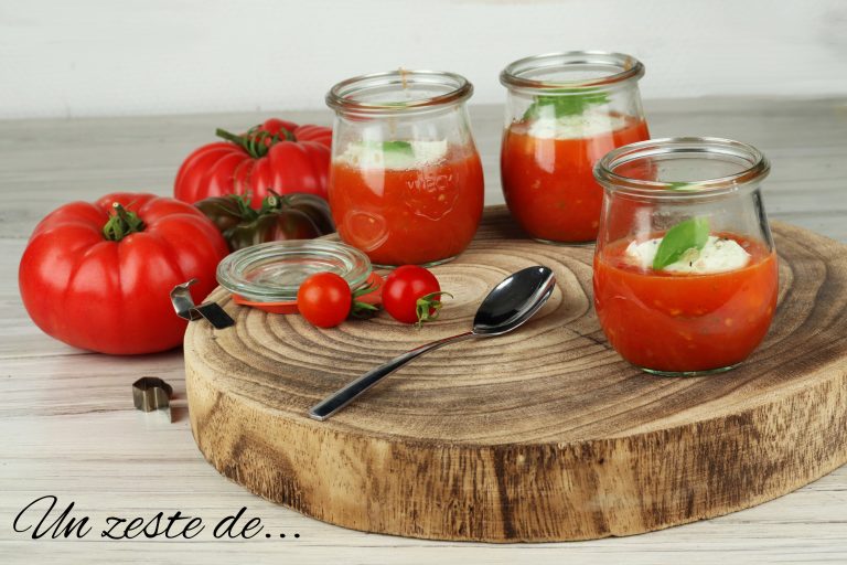 Verrine tomate mozzarella